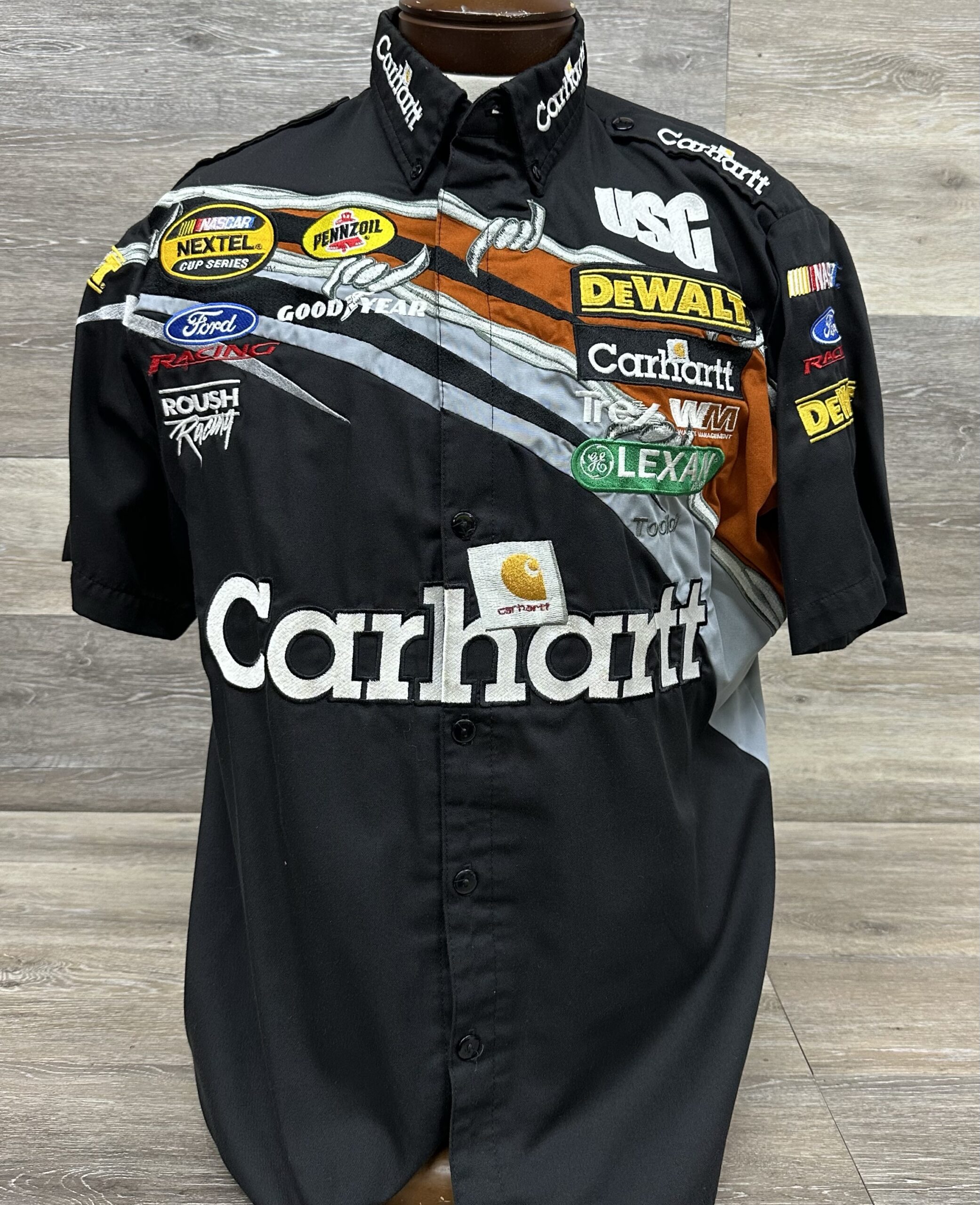NASCAR Matt Kenseth Roush Team Issued Carhartt Crew Shirt Size XL