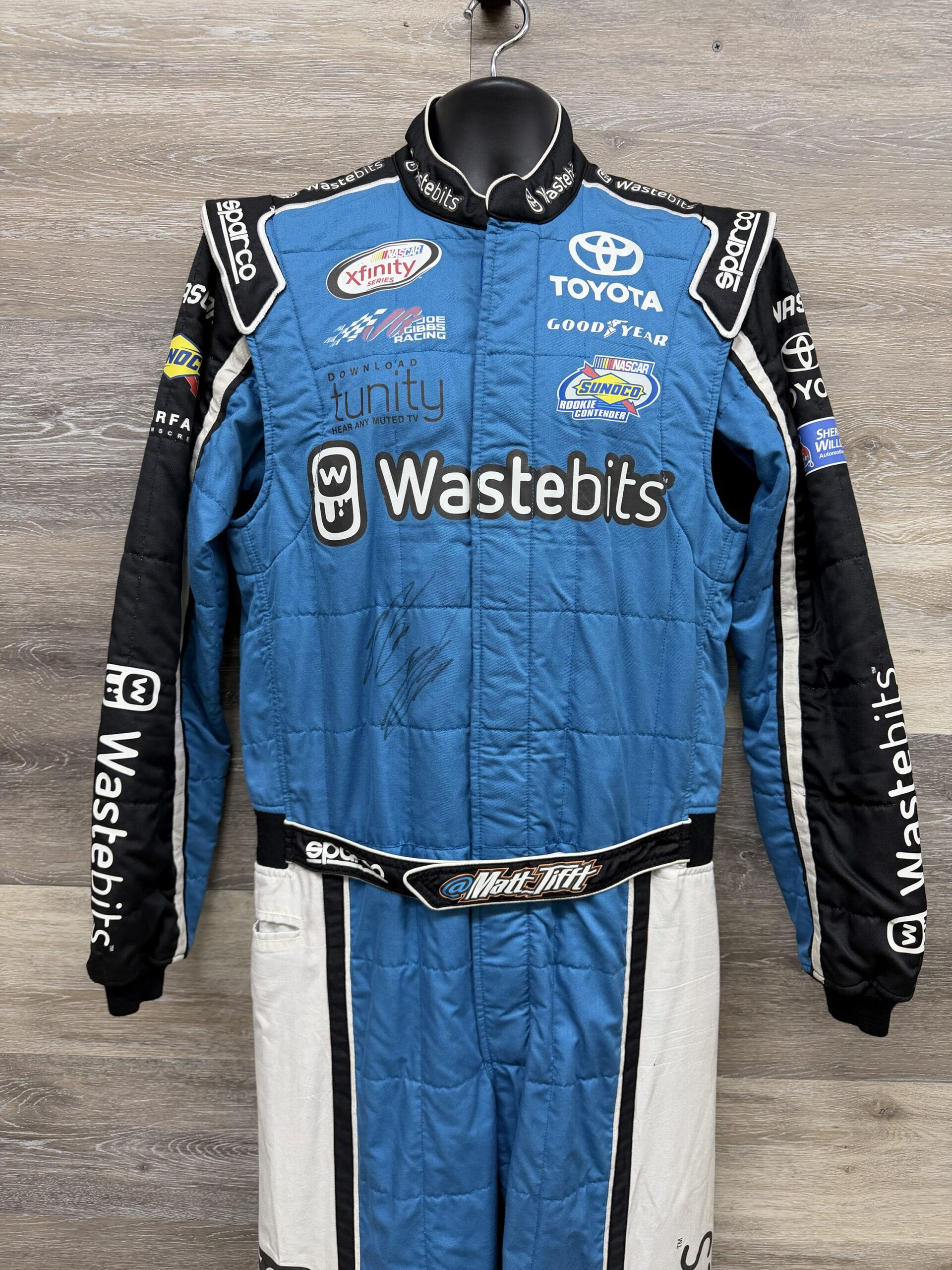 NASCAR #19 Matt Tift 2017 Wastebits Drivers Suit JGR