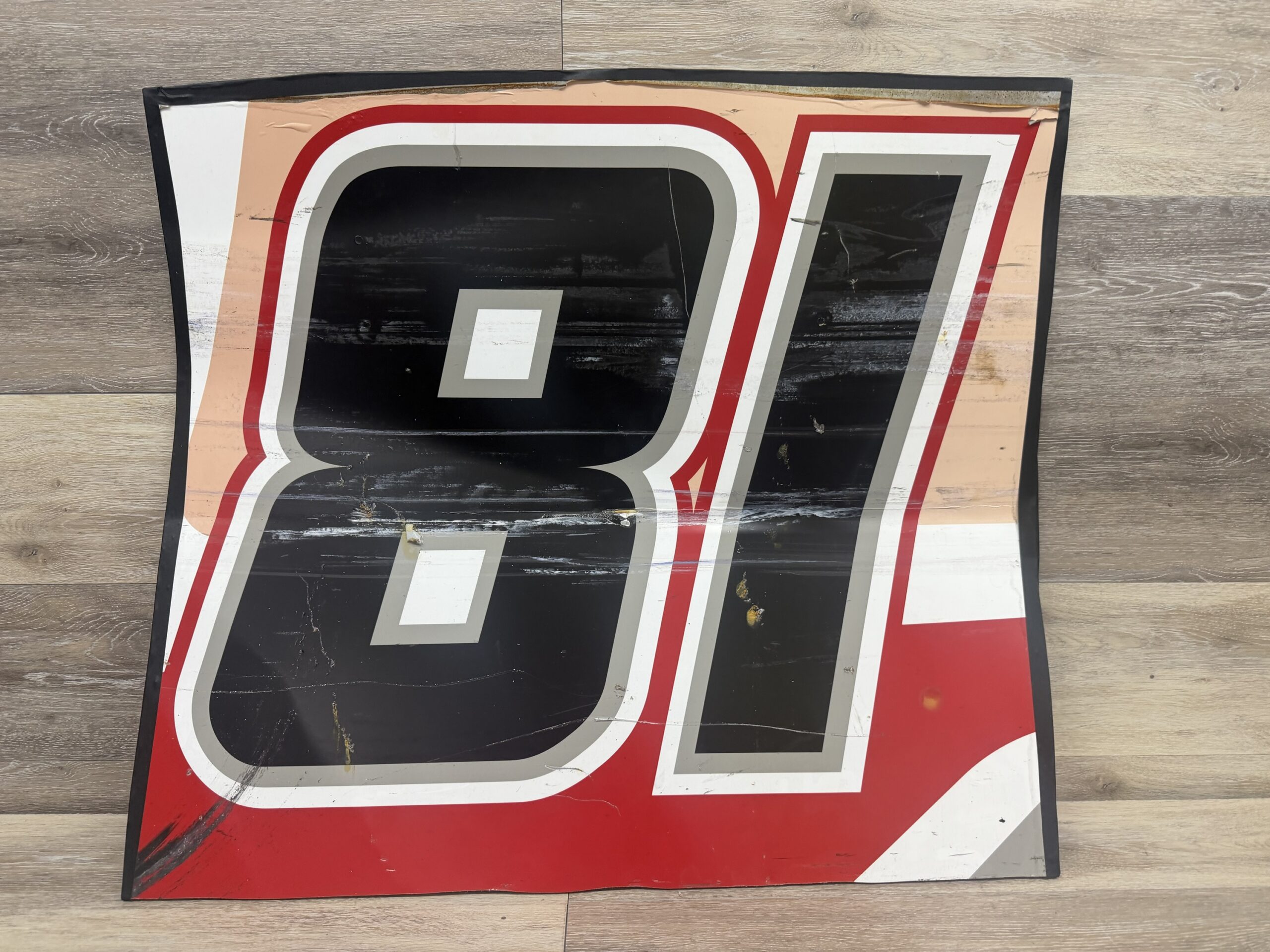 NASCAR #81 Kris Wright 2026 iHeart Radio Race Used Door Panel