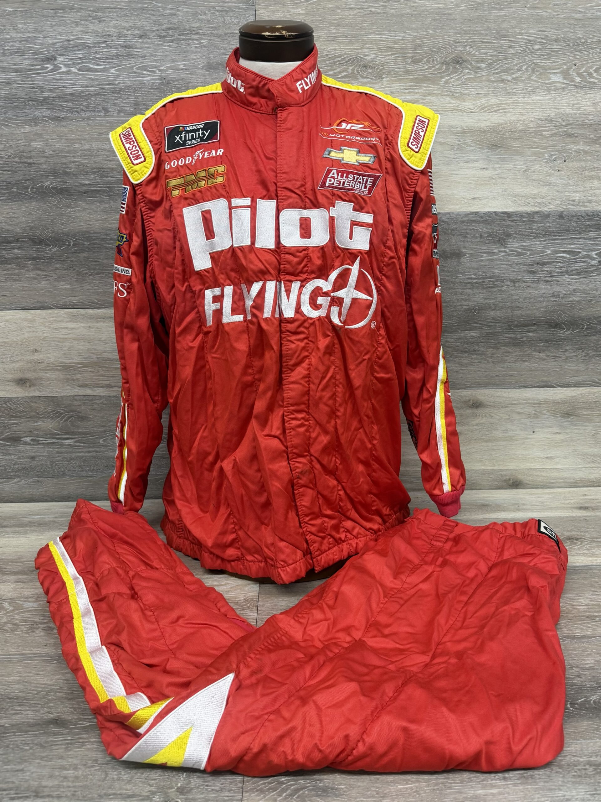 NASCAR Simpson JRM 2pc Race Used Fire Suit SFI Rated 3.4/5 C38/W28/L34