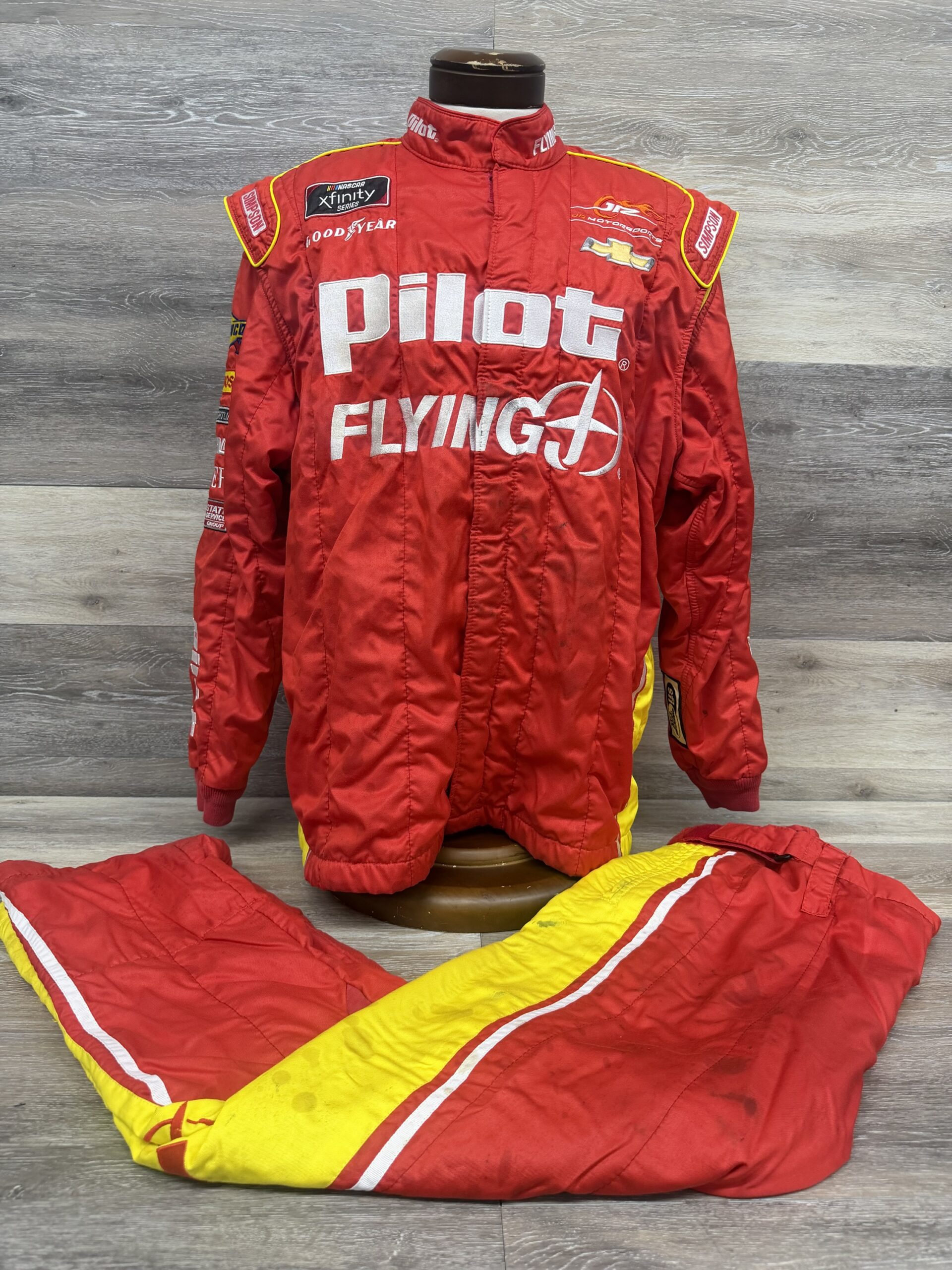NASCAR Simpson JRM Race Used 2pc Fire Suit SFI Rated 3-2A/5 C48/W38/L30