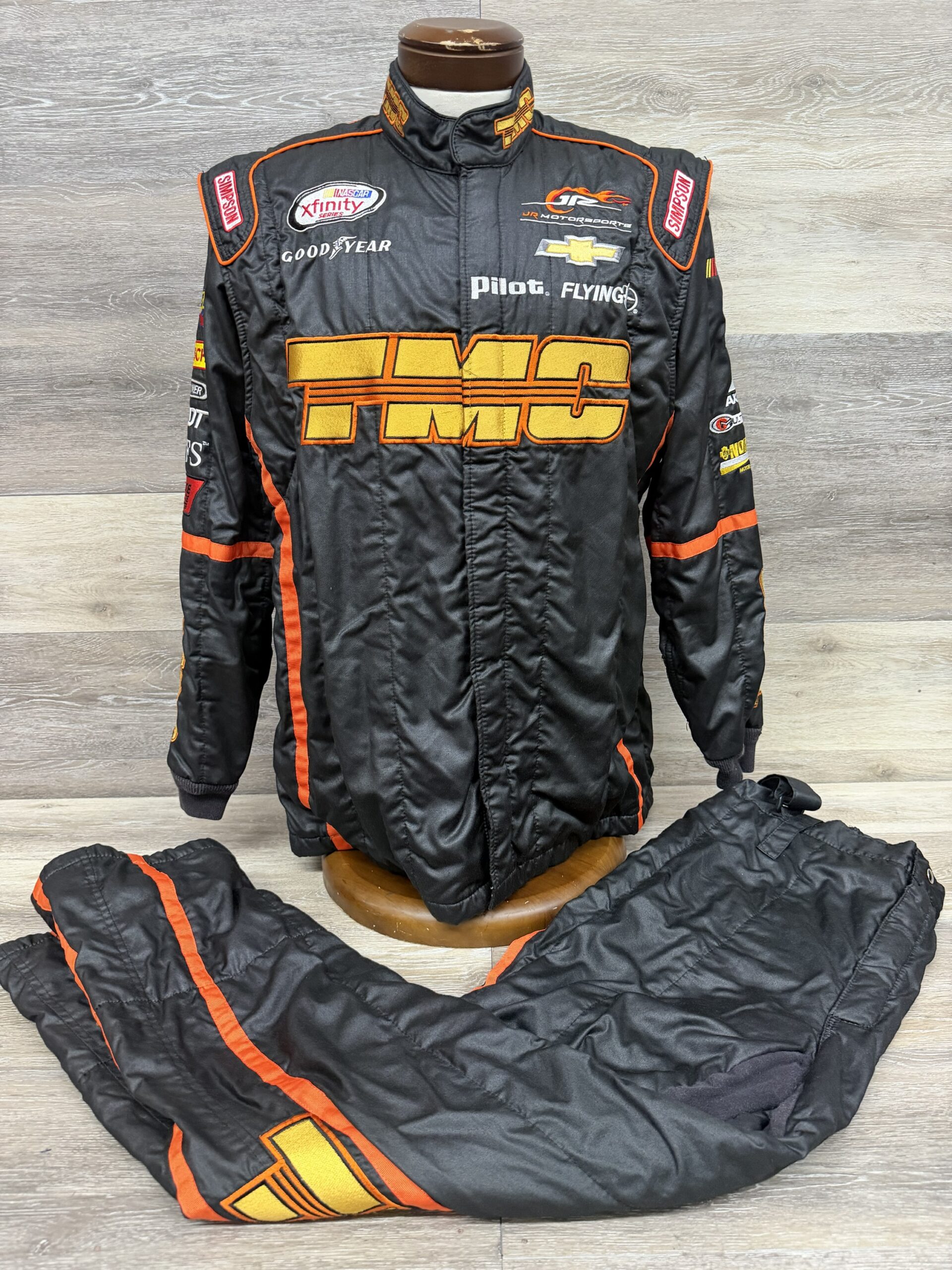NASCAR Simpson JRM Race Used 2pc Fire Suit SFI Rated 3-2A/5 C44/W34/L30