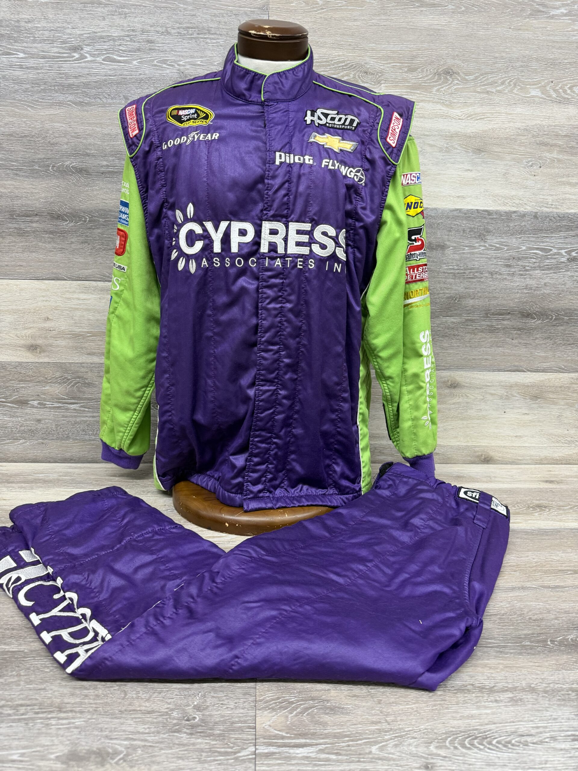 NASCAR Simpson H Scott Motorsports 2pc Fire Suit SFI Rated 3-2A/5 C44/W34/L30
