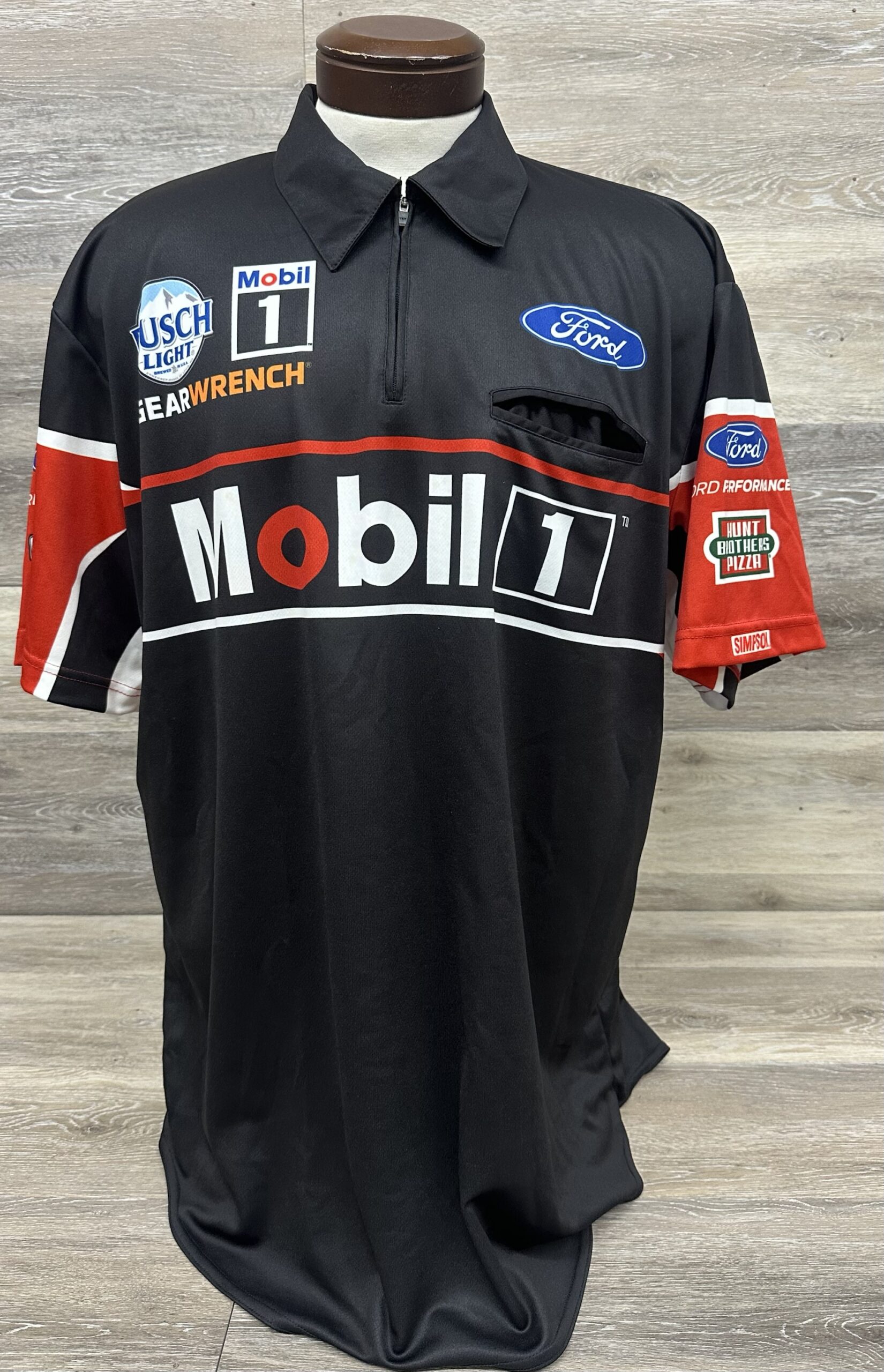 NASCAR Kevin Harvick Mobil 1 Race Used Crew Shirt Stewart Haas Racing