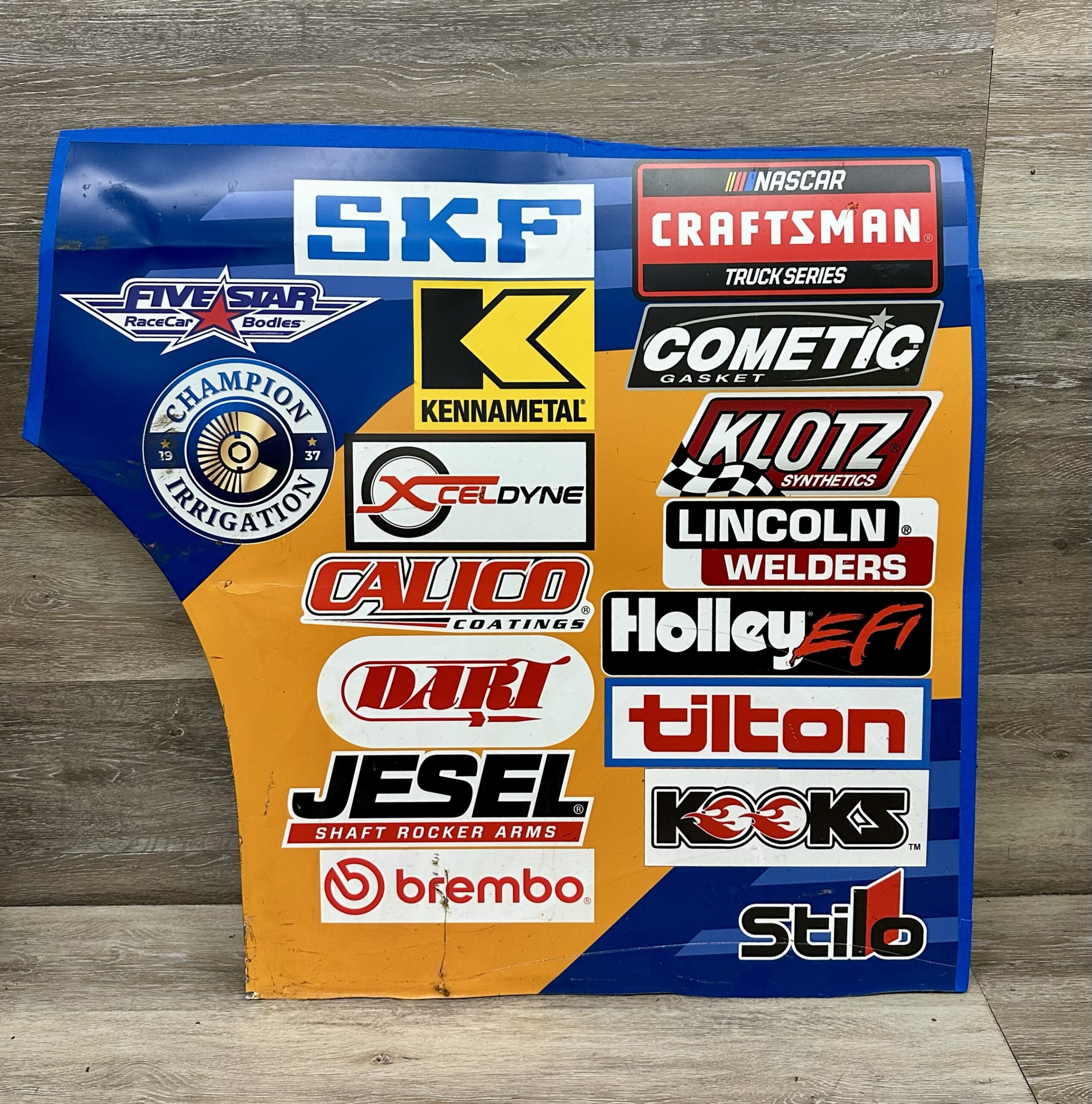 NASCAR #18 Tyler Ankrum 2026 Race Used Contingency Panel McAnally-Hilgemann
