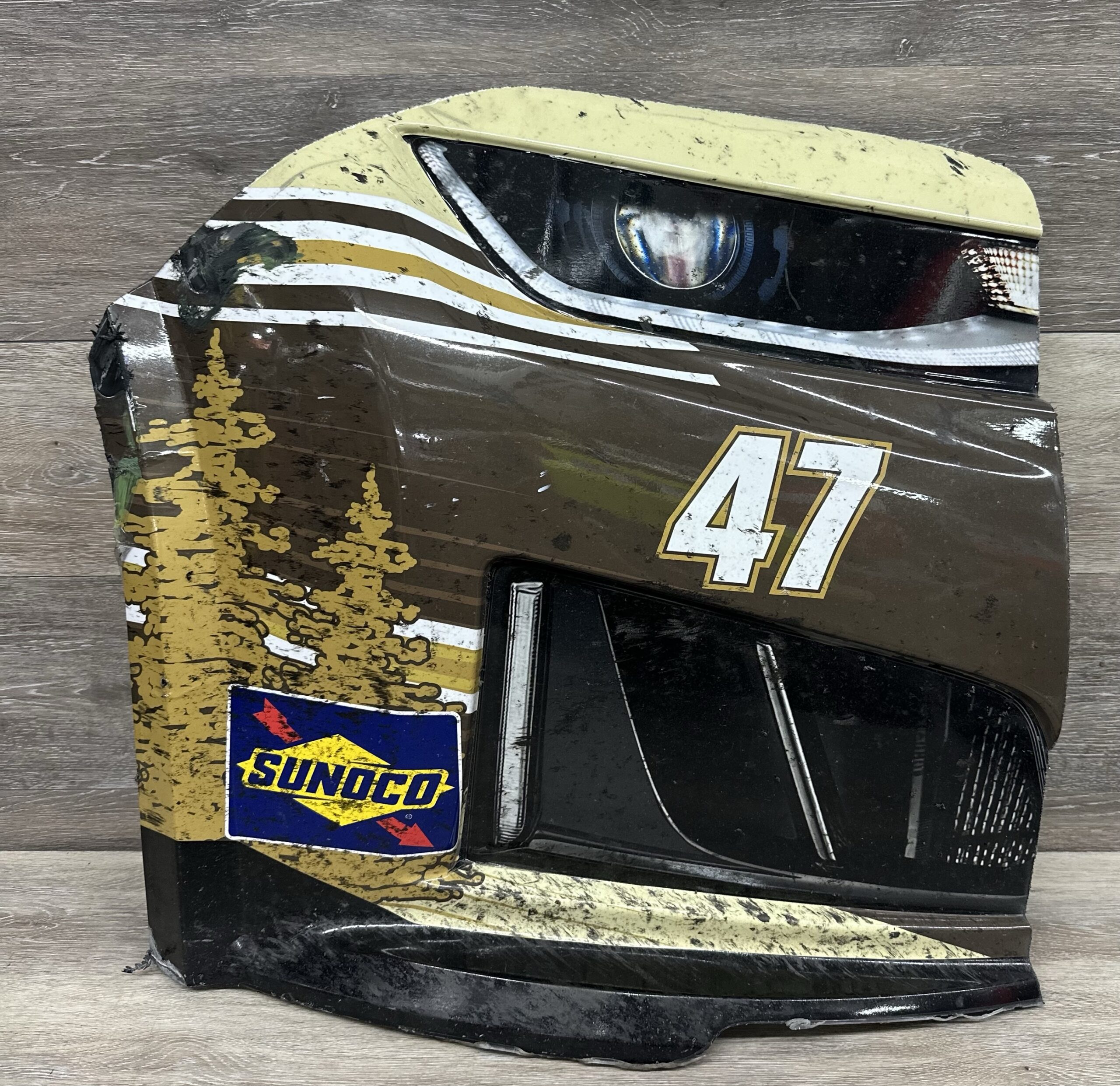 NASCAR #47 Ricky Stenhouse Jr 2026 Brazier Lumber Race Used Corner Nose HYAK