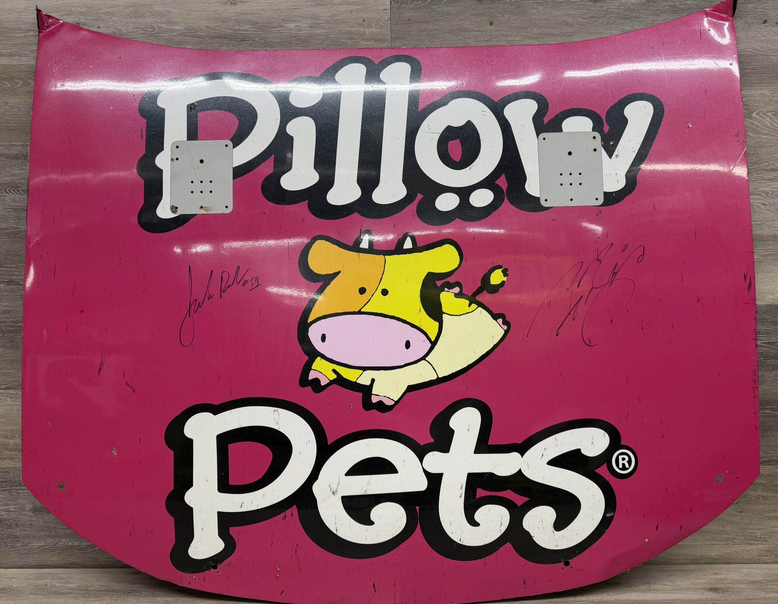 NASCAR #6 Trevore Bayne 2013 Race Used Pillow Pets Hood- AUTOGRAPHED
