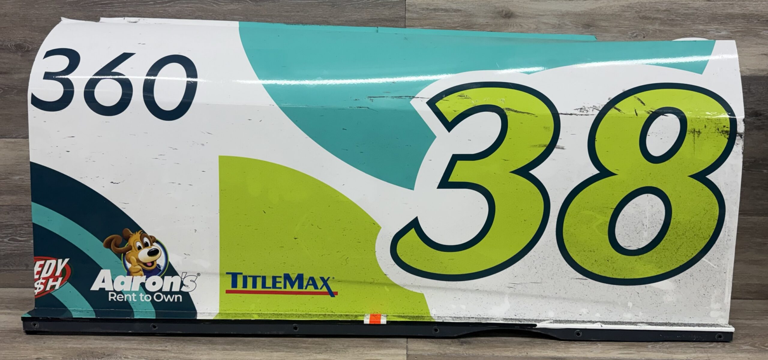 NASCAR #38 Zane Smith 2026 Race Used imagine360 Door Panel- Louden