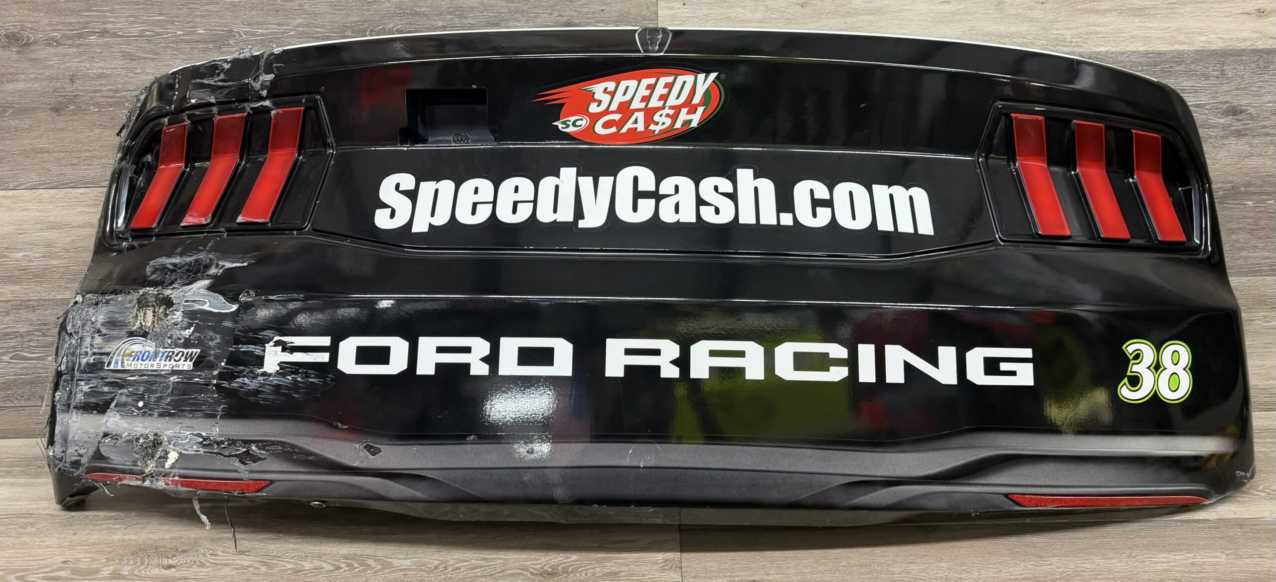 NASCAR #38 Zane Smith 2026 Race Used Speedy Cash Rear Bumper- WWT Raceway