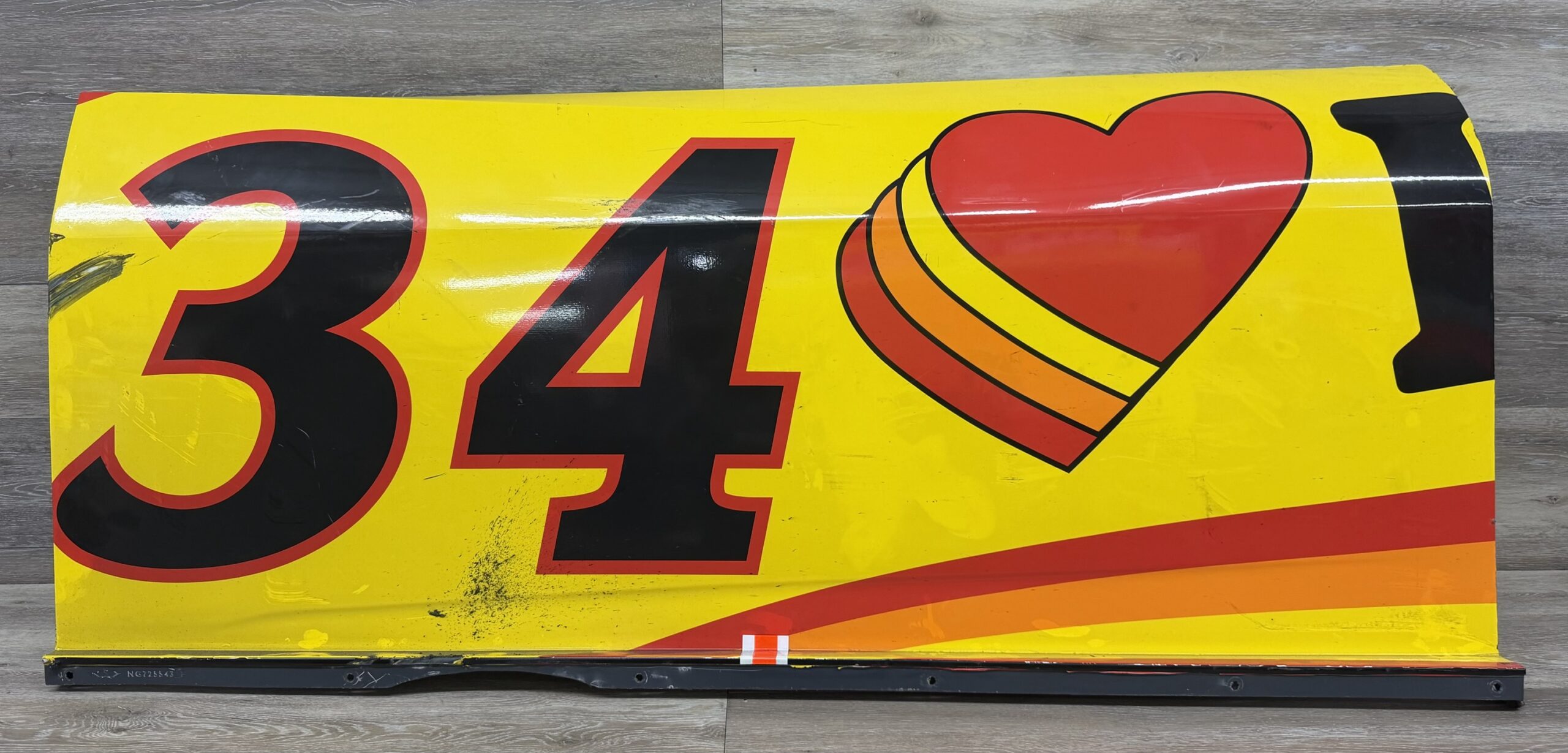 NASCAR #34 Todd Gilliland 2026 Race Used Love’s Door Panel