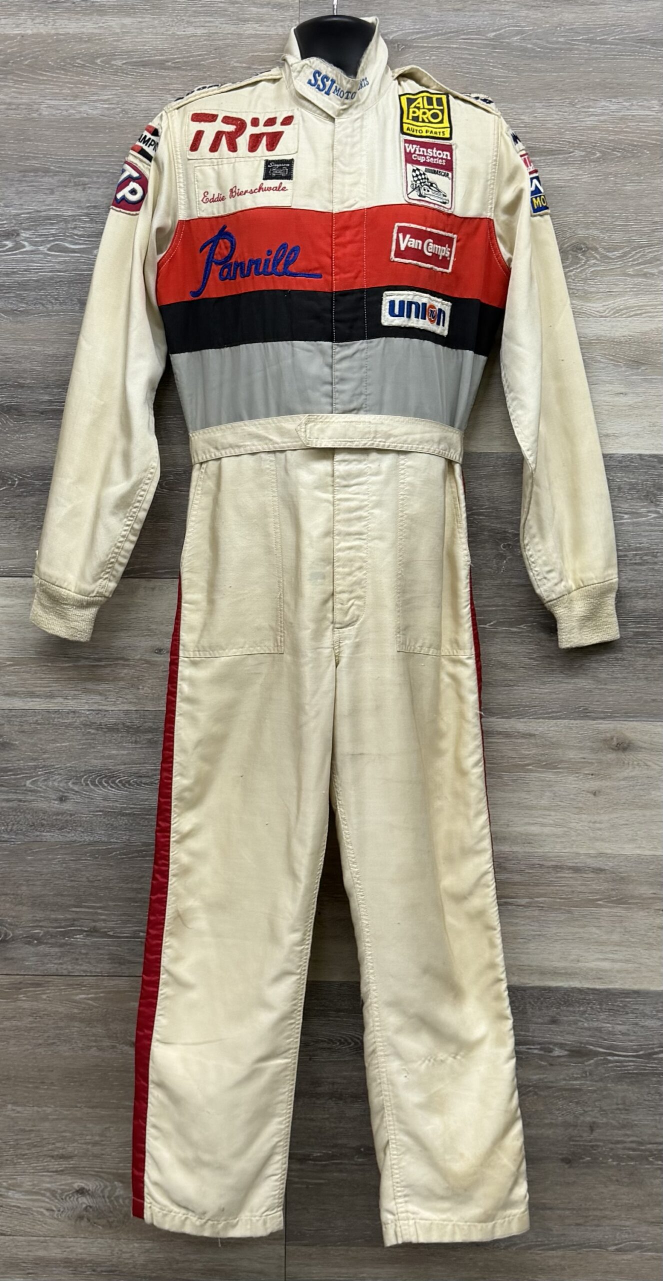 Old School Race Used Eddie Bierschwale TRW/Pannill Drivers Suit