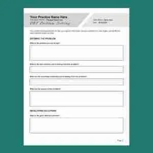 dialectical behavior therapy dbt worksheets therapybypro