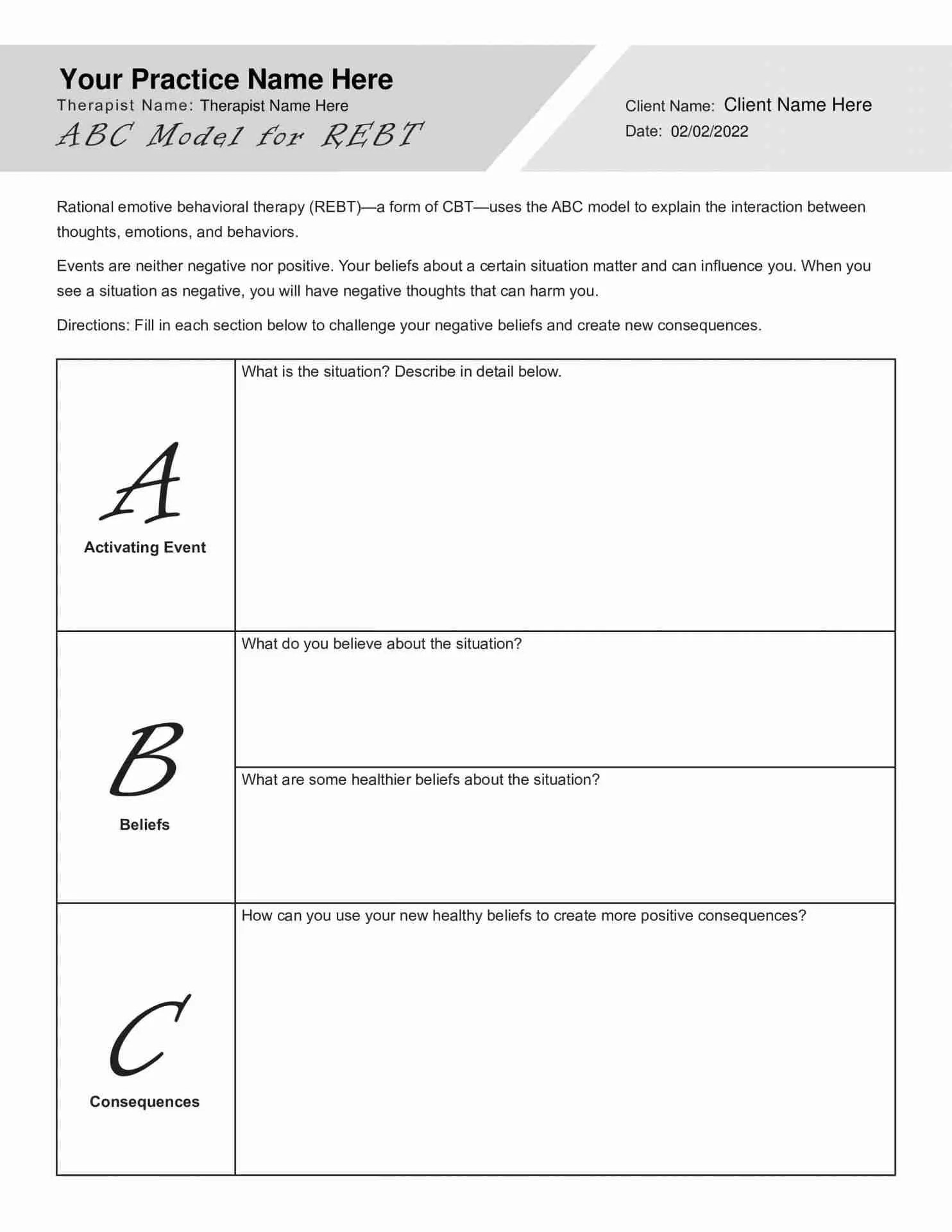 Dbt worksheets bundle pdf (editable, fillable, printable)