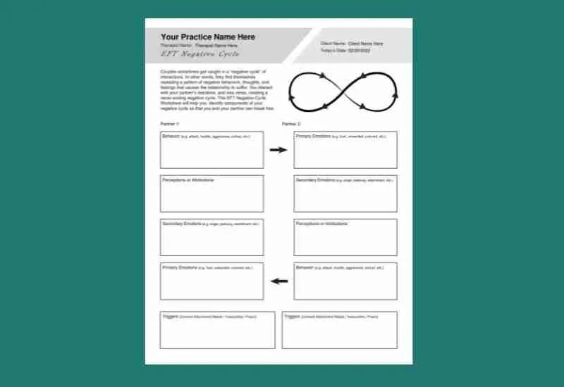 Eft negative cycle worksheet pdf