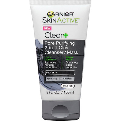 Garnier SkinActive Clean+ Pore Purifying 2-in-1 Clay Cleanser/ Mask