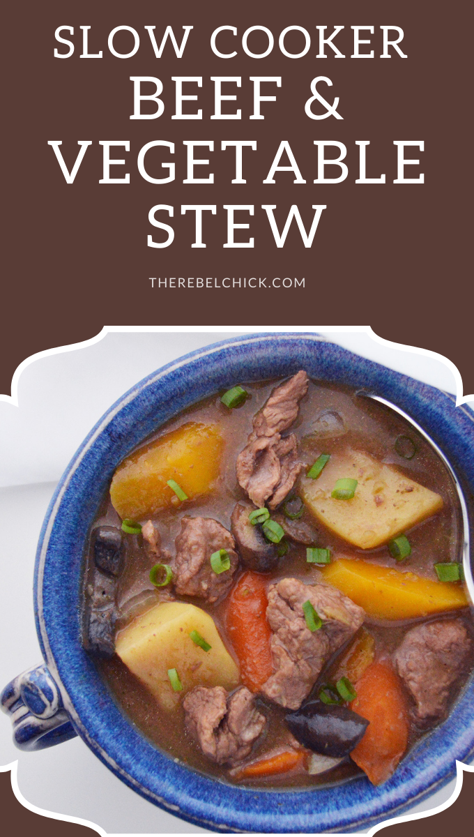 Slow cooker beef vegetable stew recipe