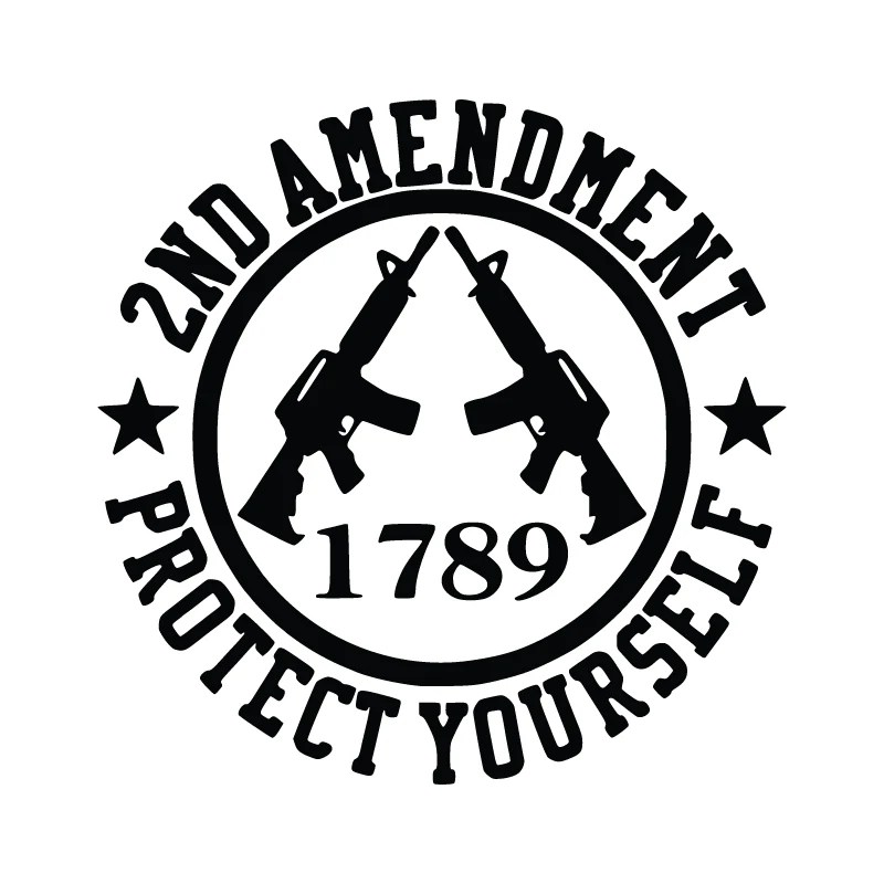 Second Amendment Hood Graphic Rebel Decal