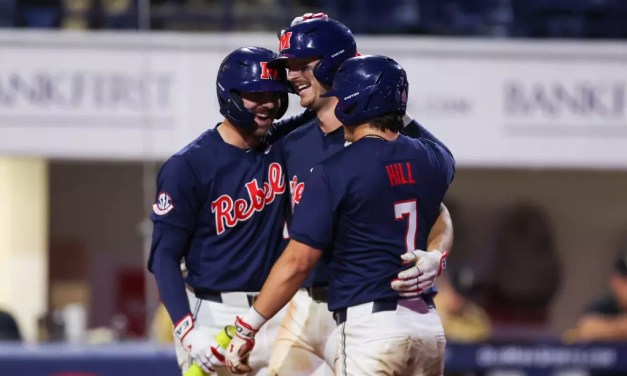 No. 23 Ole Miss Baseball Powers Past No. 9 Vanderbilt for Game One Victory, 8-3
