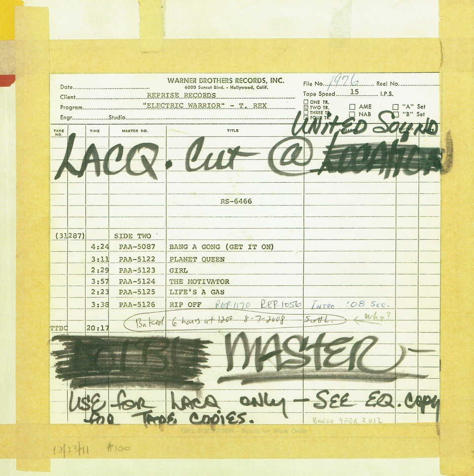 T Rex master notes 2