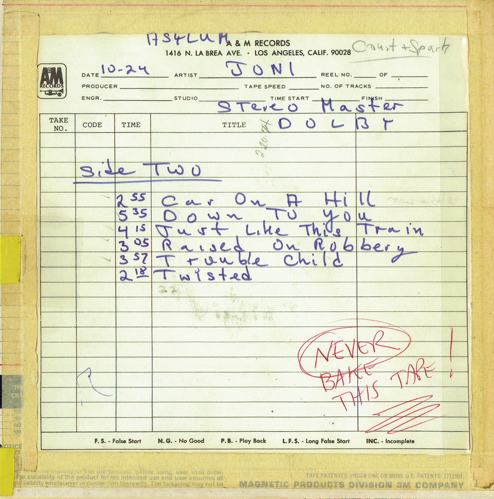 Master Tape side two