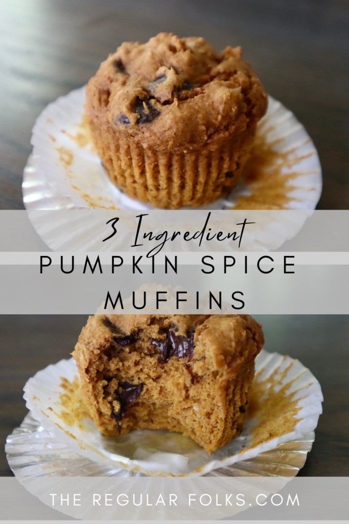 Simple 3 Ingredient Pumpkin Spice Muffins