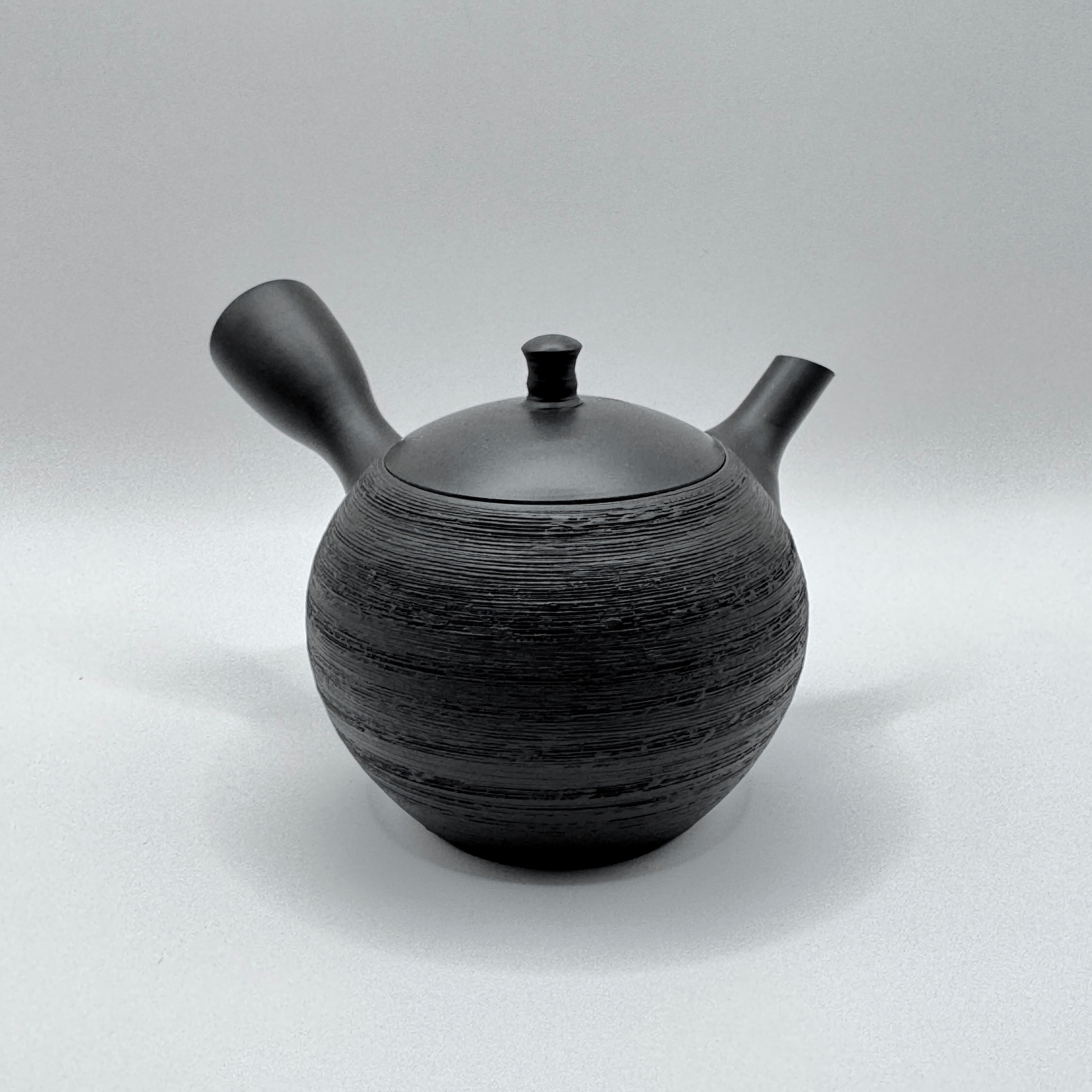 常滑燒＿北龍窯＿黑泥窯變＿橫手急須
