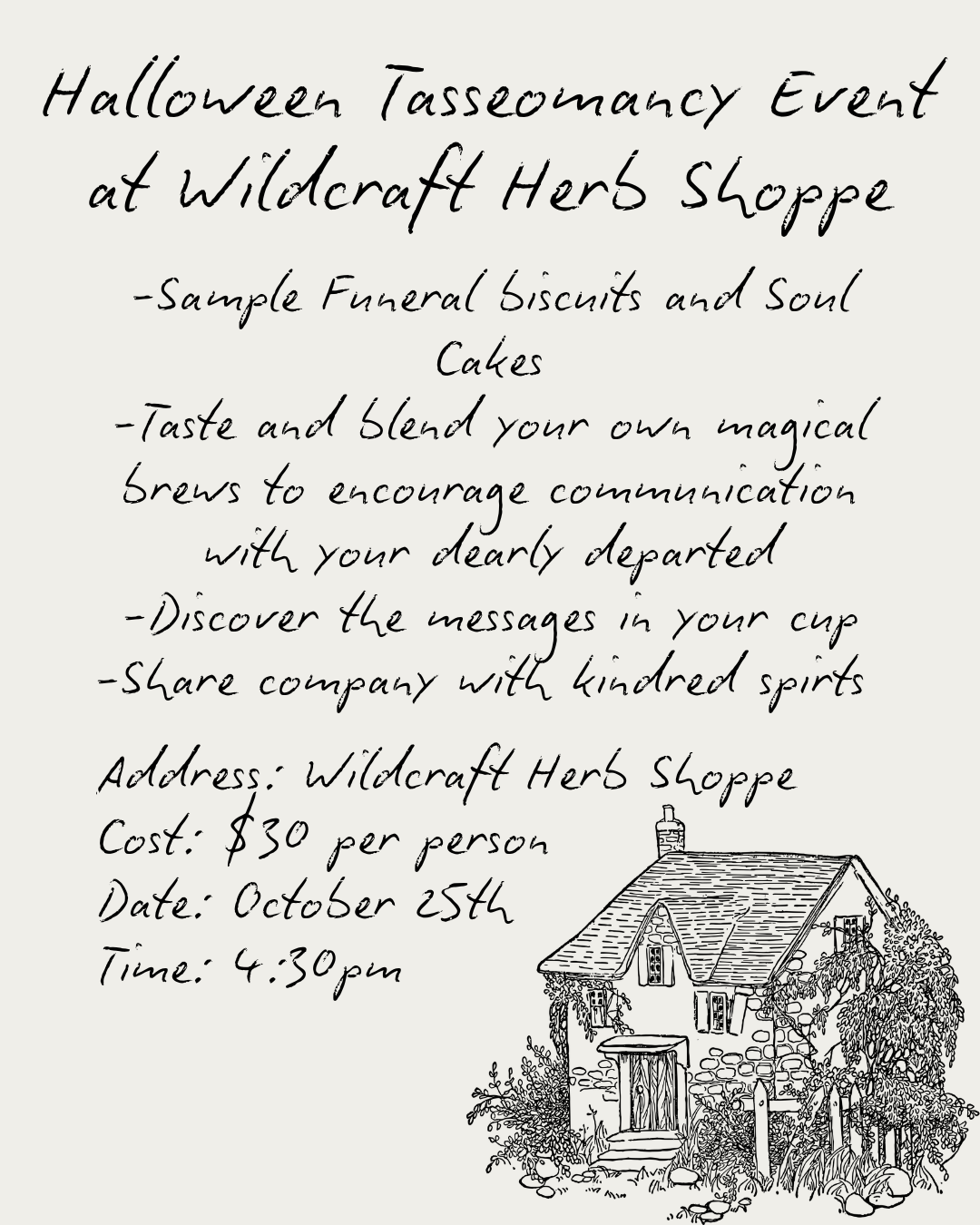 Halloween Tea Witchery & Tasseomancy