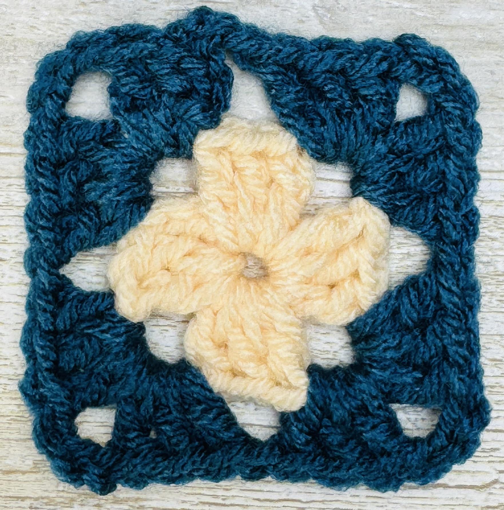 Join with ss to the top of ch 3 to complete round 2 of How to crochet a granny square