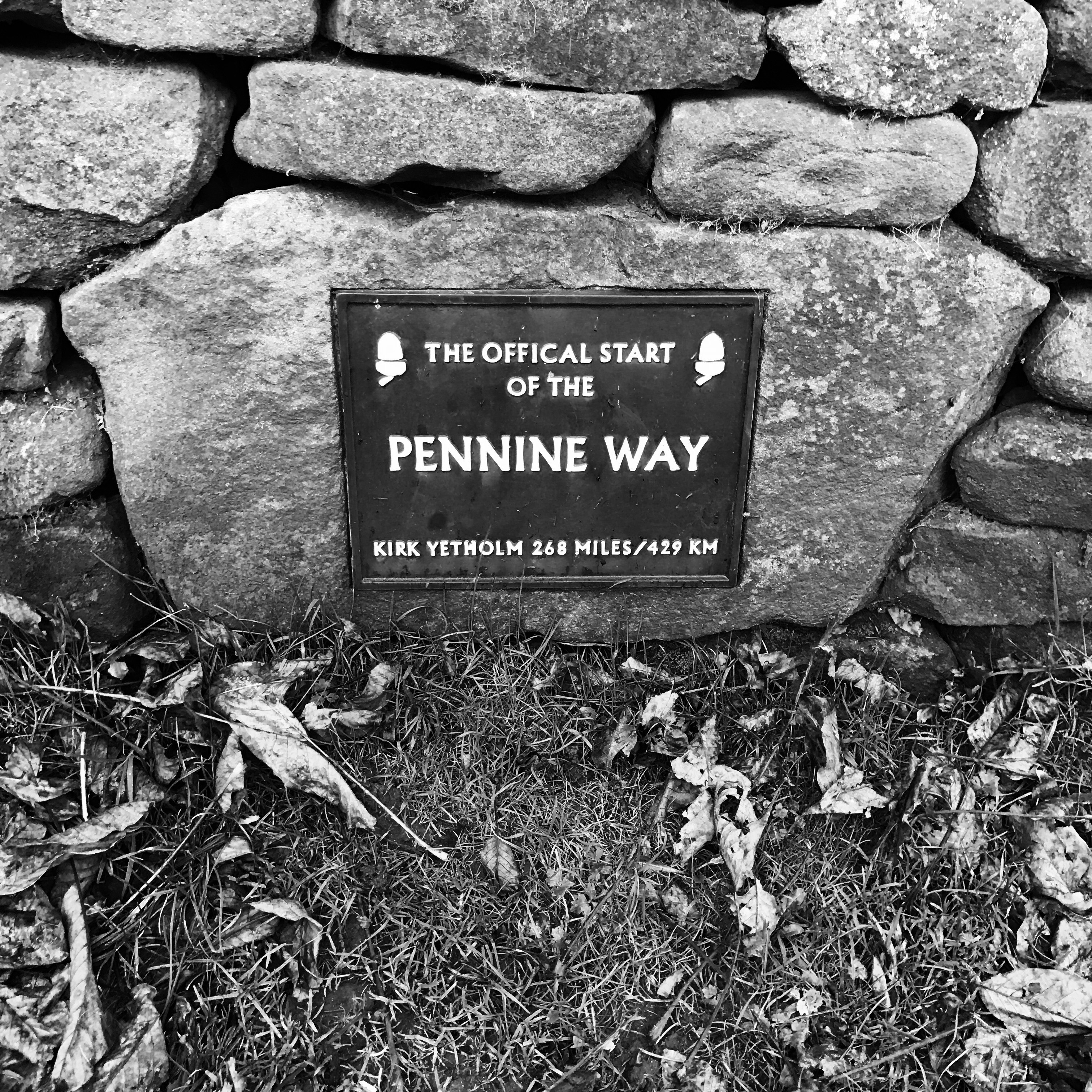 Start of the Pennine Way