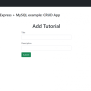 Angular 16 + Node.js Express + MySQL Example: CRUD App - Therichpost