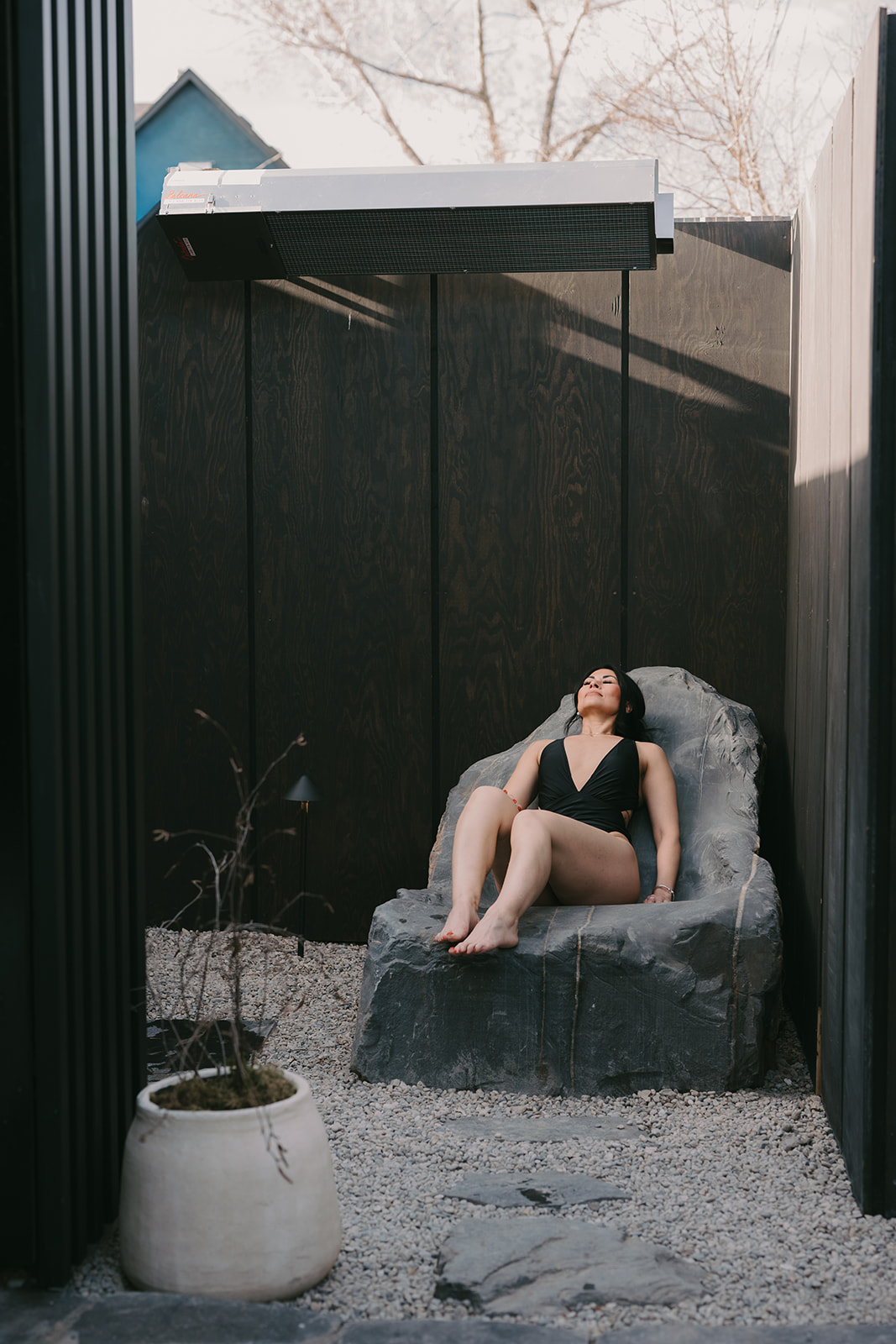 thermae eleven thermae chair heated stone chair private circuit