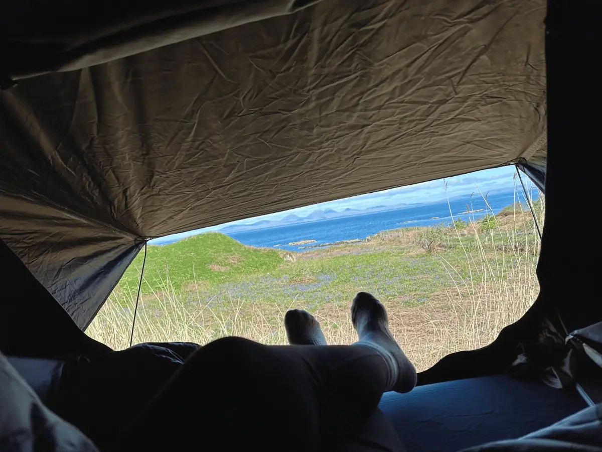 Sleeping inside a TentBox