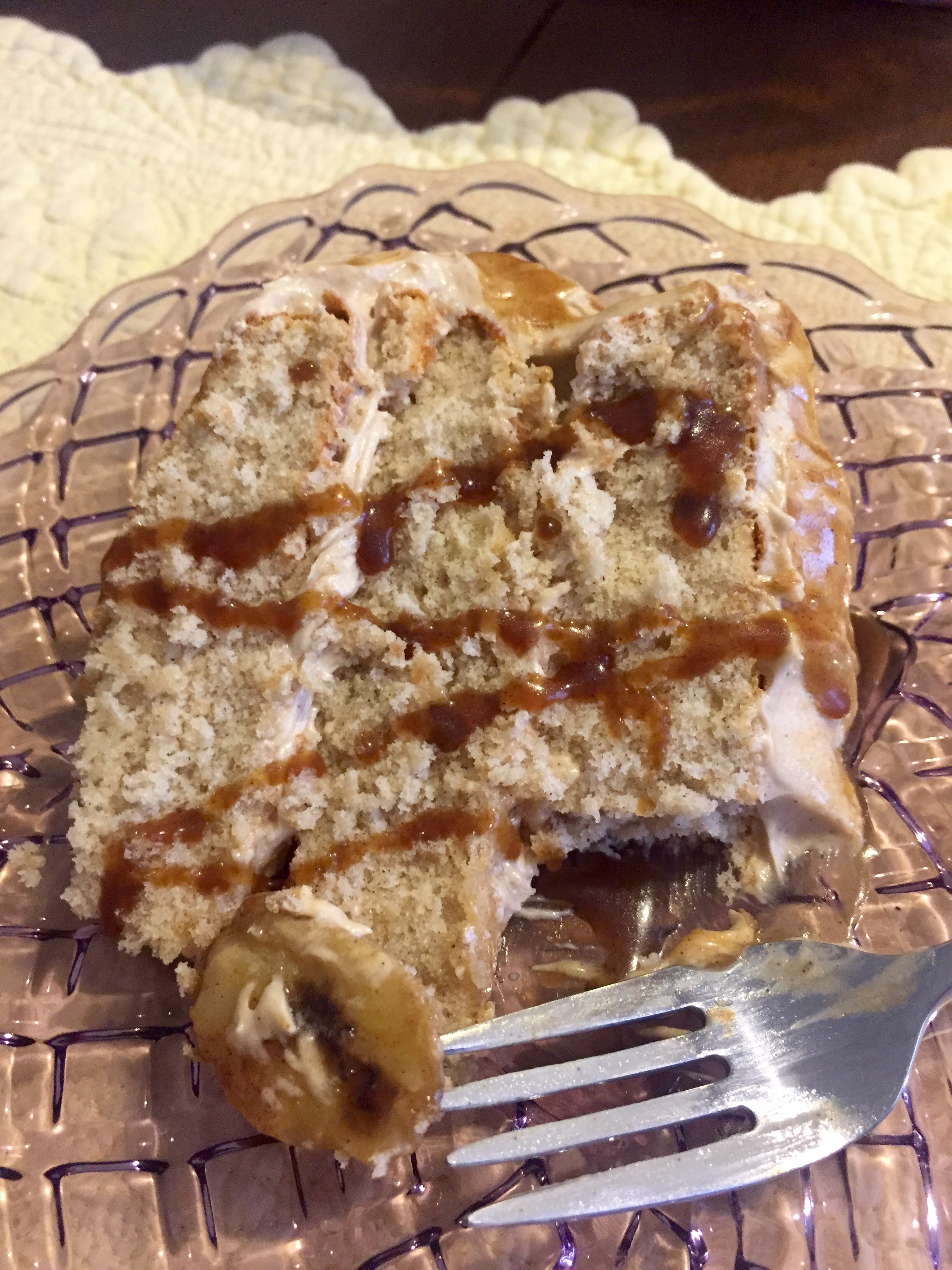 Bananas Foster Layer Cake