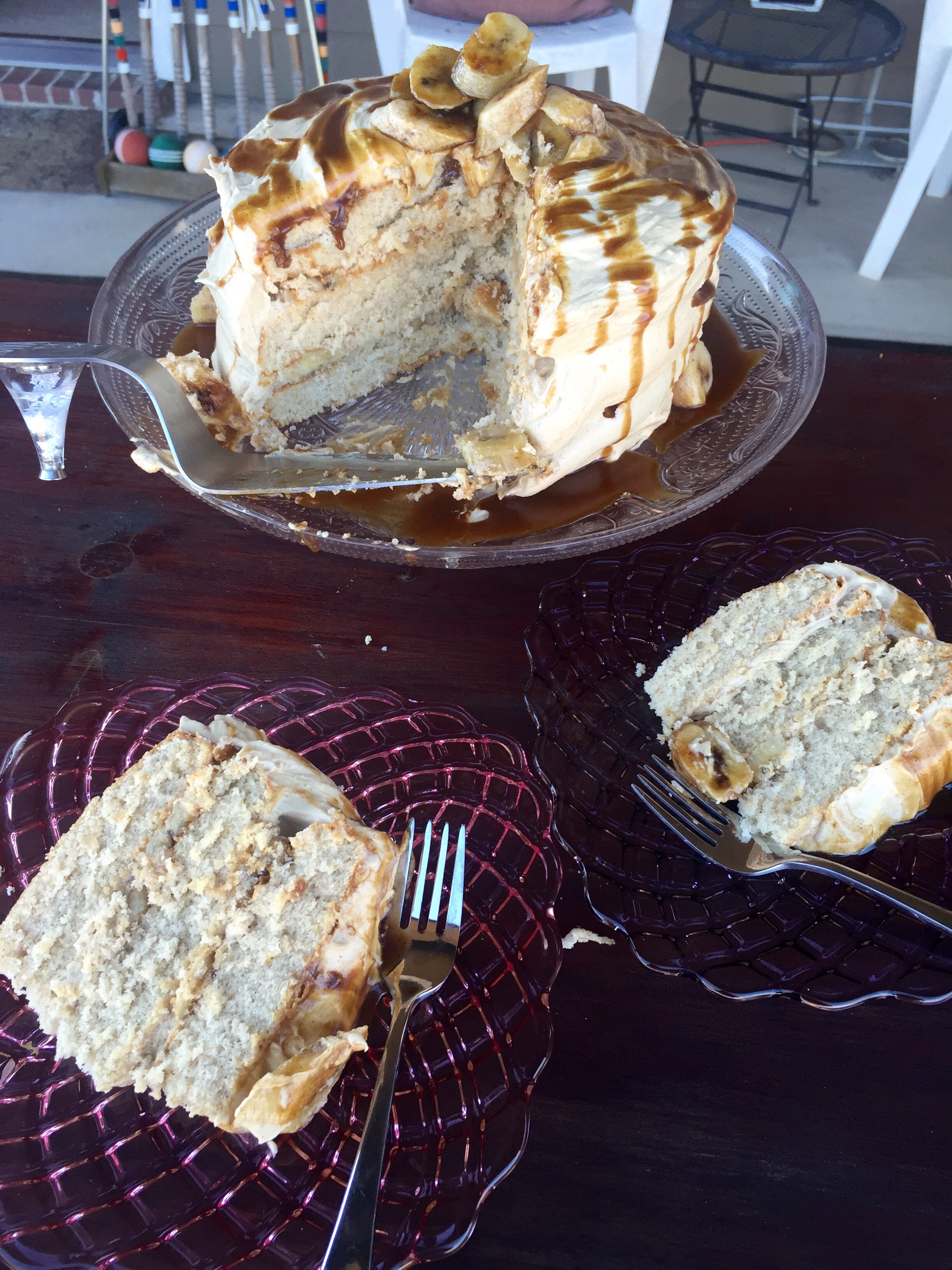 Bananas Foster Layer Cake