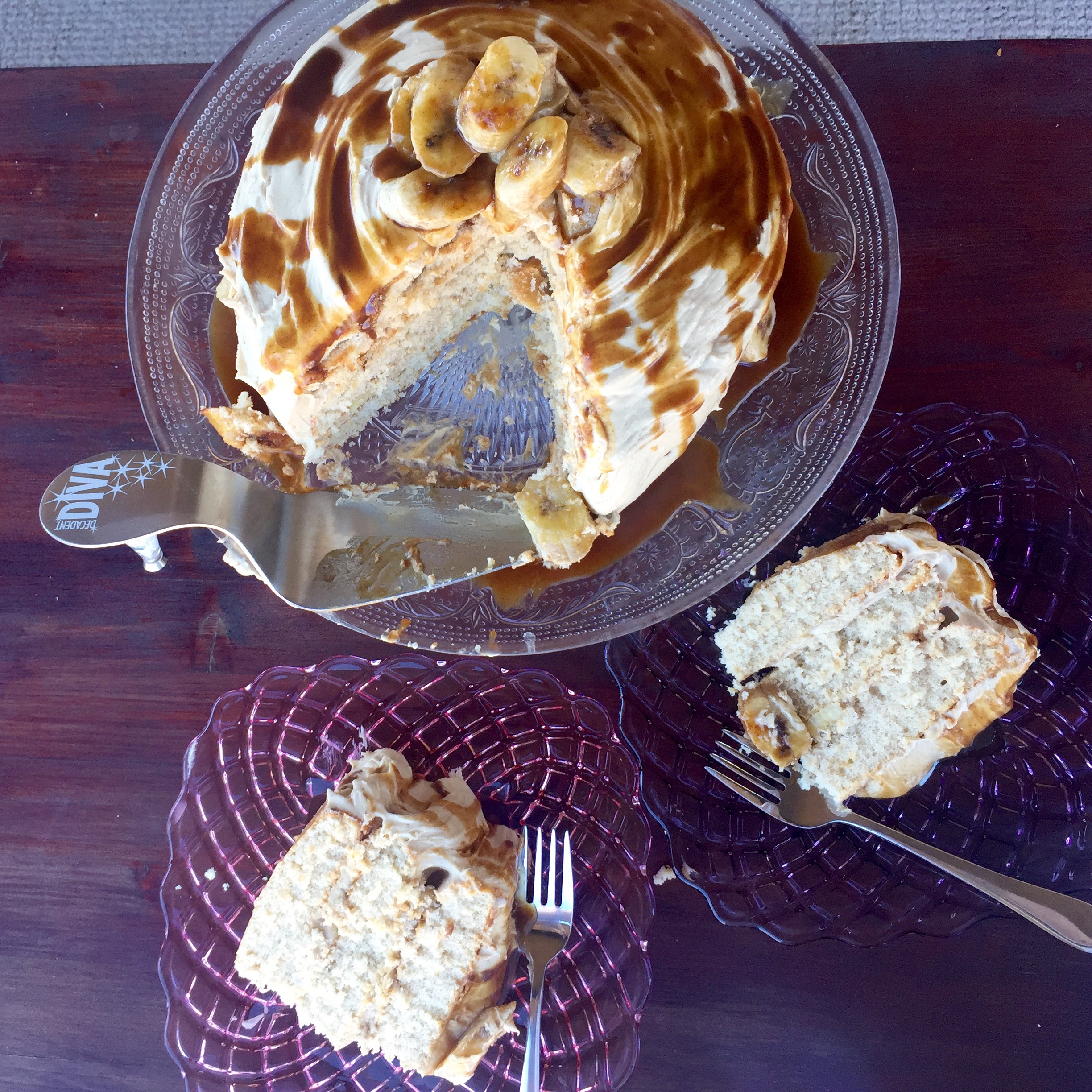 Bananas Foster Layer Cake