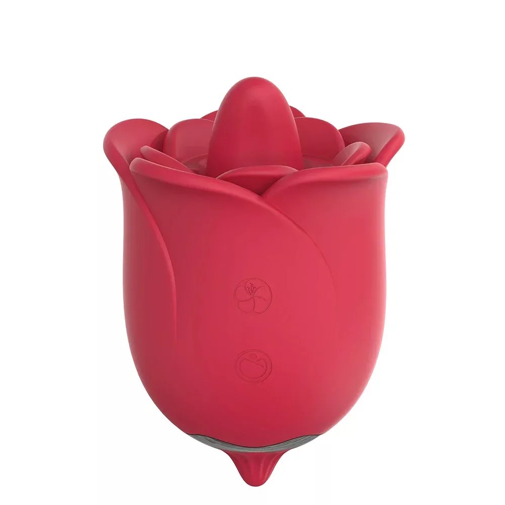 Mini Rose Toy | Powerful 9-Level Vibration Massager with 10 Tongue Licking Modes - Rose Toy Official