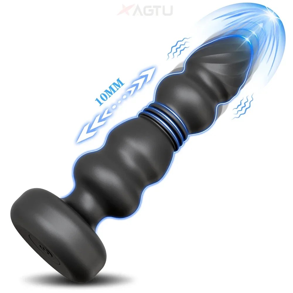 thrusting vibrator with multiple stimulation modes