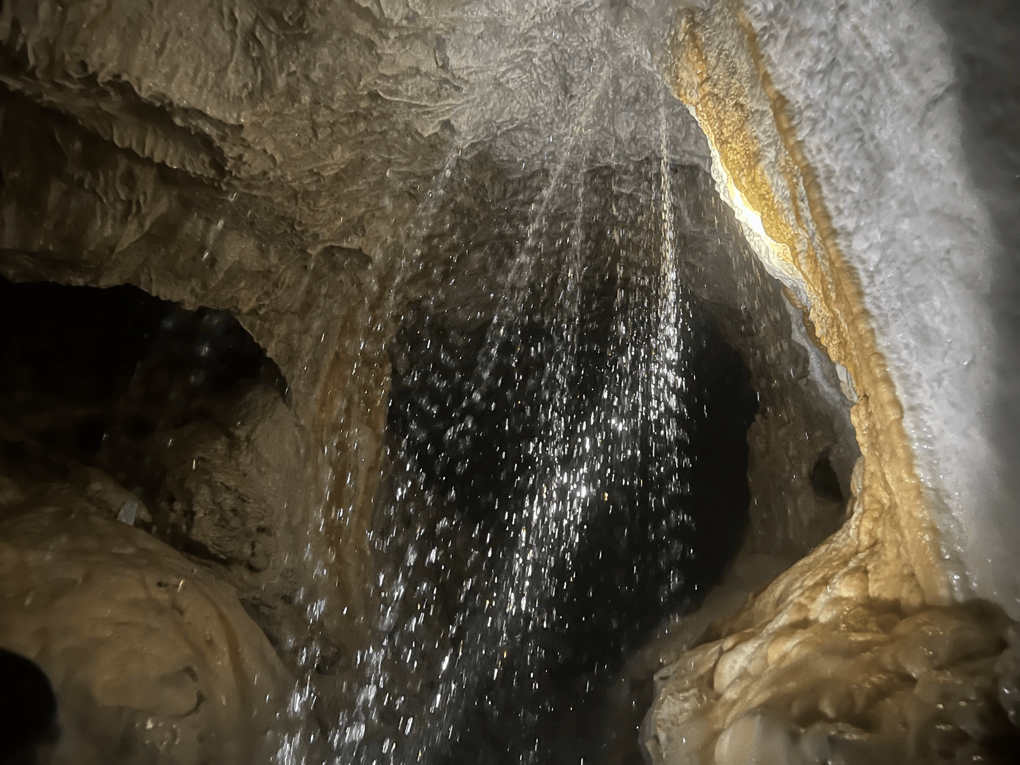 One of the caves' insides