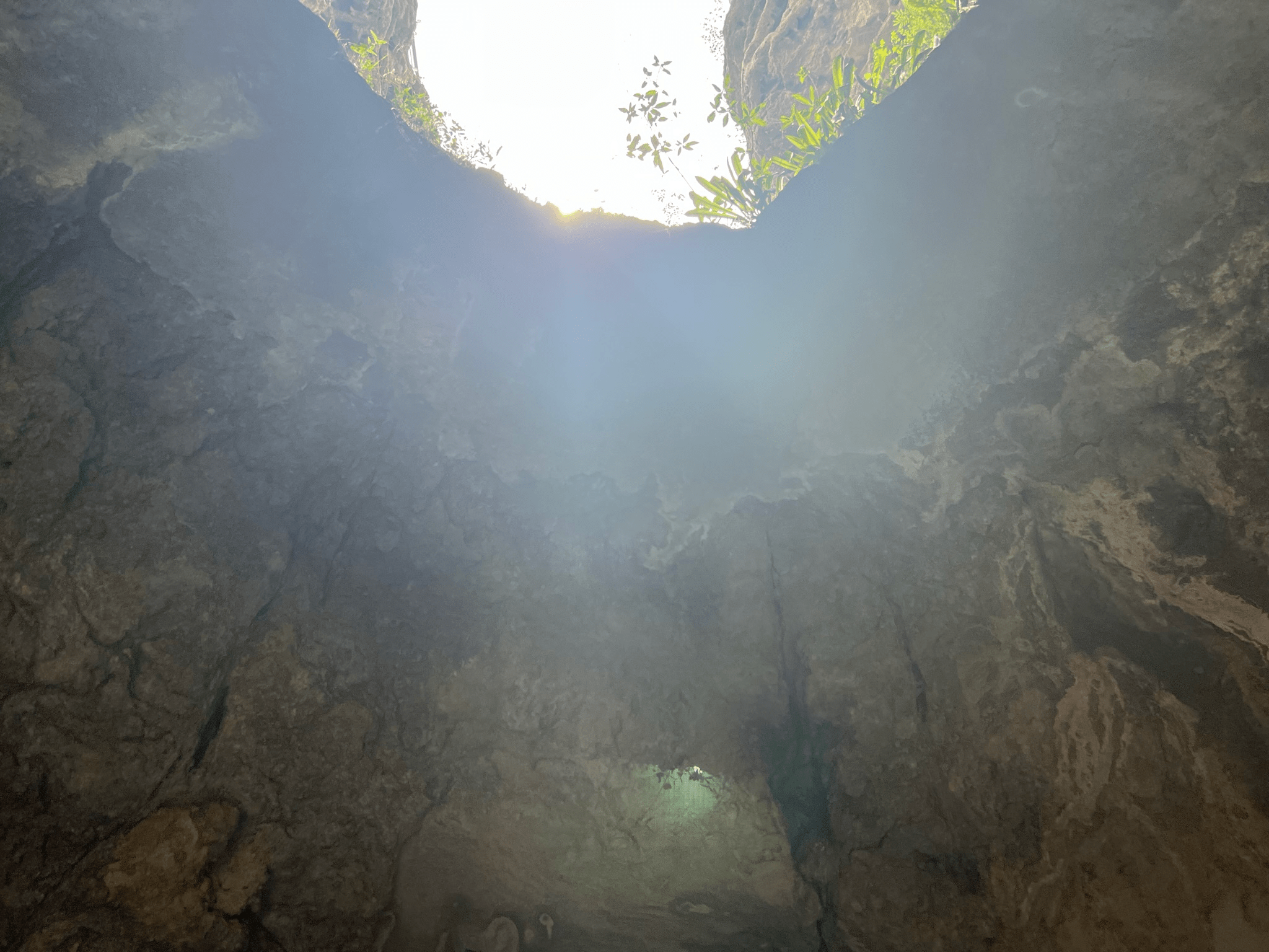 The inside of the sinter cone