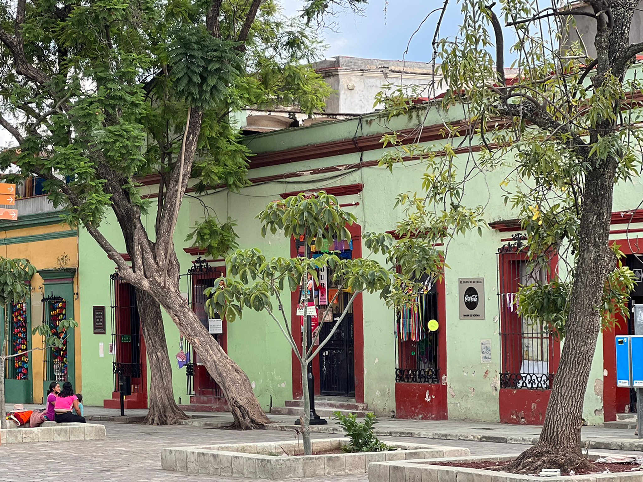 Typical street in Oaxaca