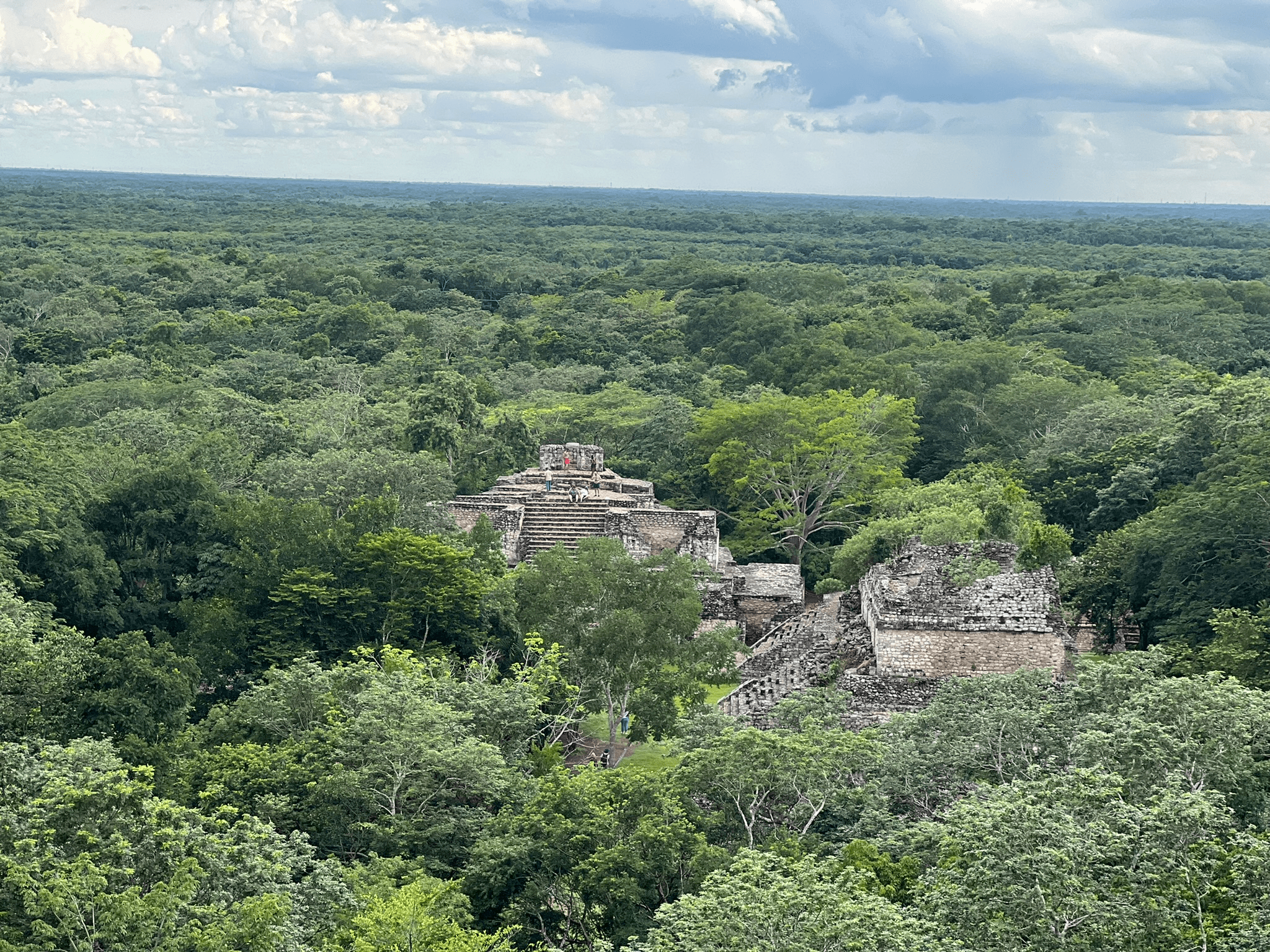 View of Southern Plaza from the top of the Acropolis