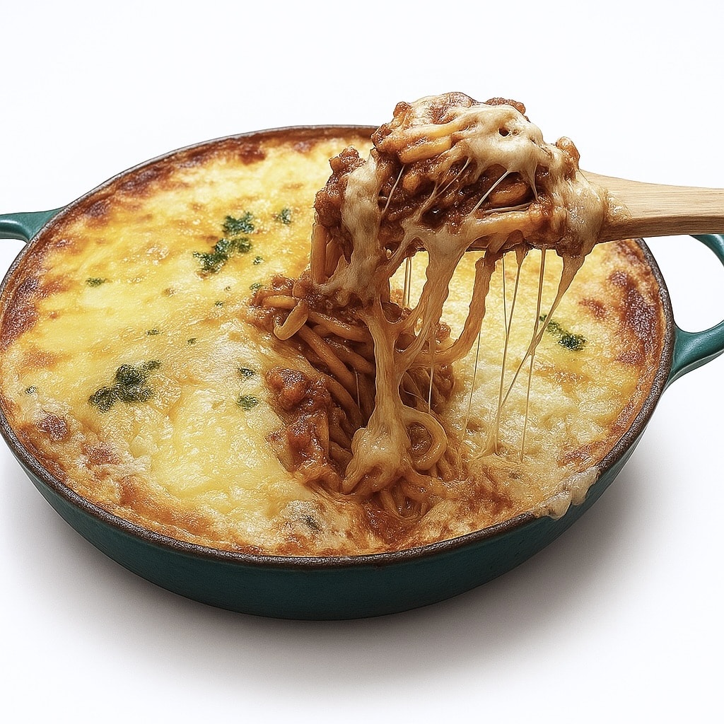 Image-27 One Pot Cheesy Bolognese Bake