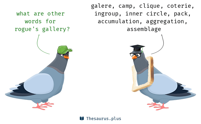 11 rogue's gallery synonyms. similar words for rogue's gallery.