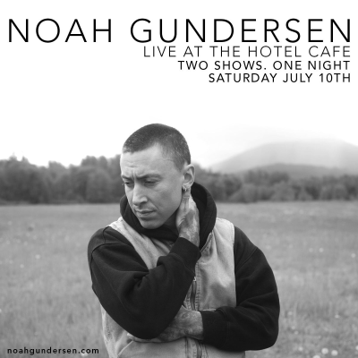 Noah Gundersen at the Hotel Cafe