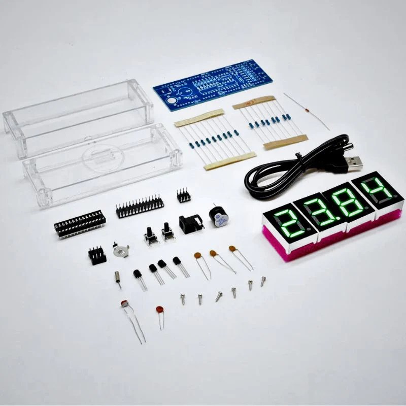 4 Digit Digital Clock Kit The Science Hut