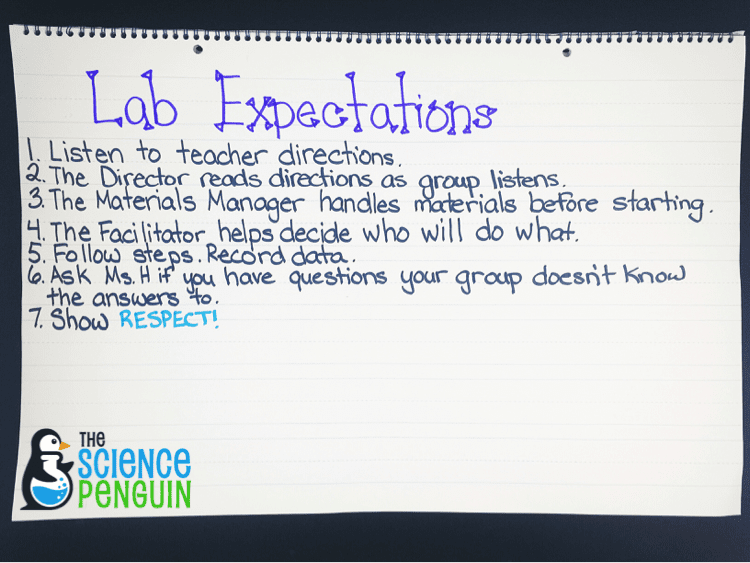 pix Classroom Expectations Anchor Chart science classroom expectations anchor