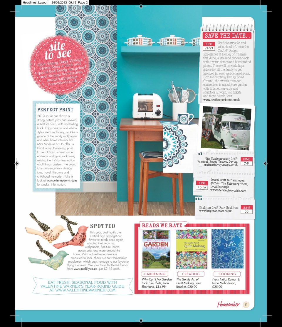 Homemaker Magazine, June 2013
