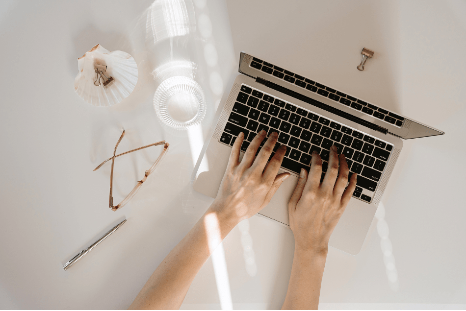 Working on a Laptop for Affiliate Marketing