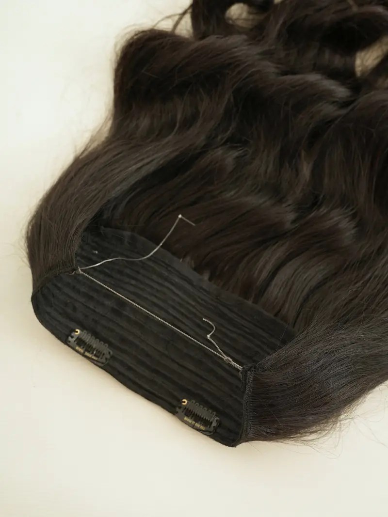 Buy best human halo hair extensions online in india