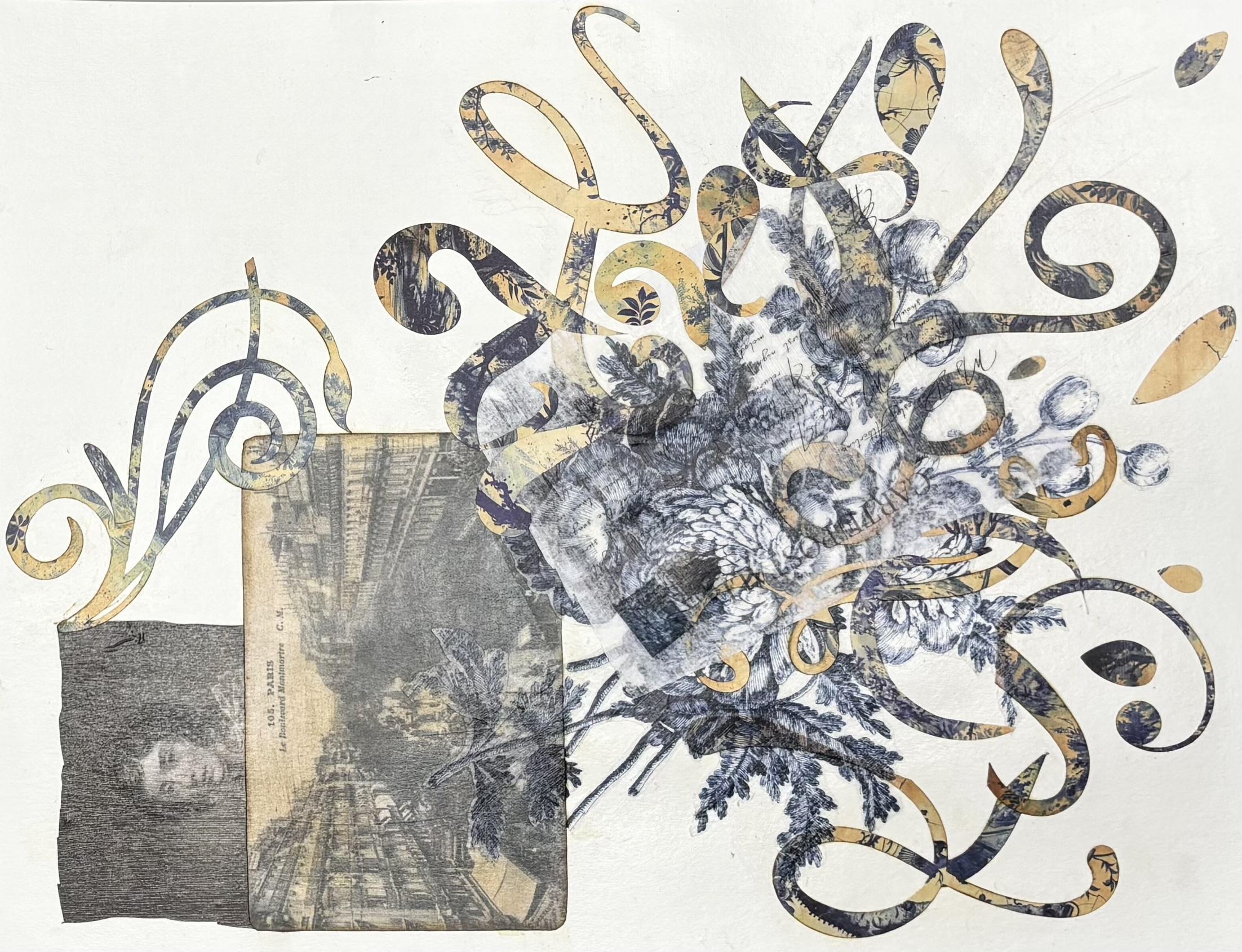 Souvenir - Mixed Media Collage on Paper